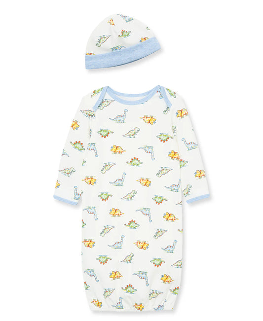 Dinomite Sleeper Gown And Hat by Little Me