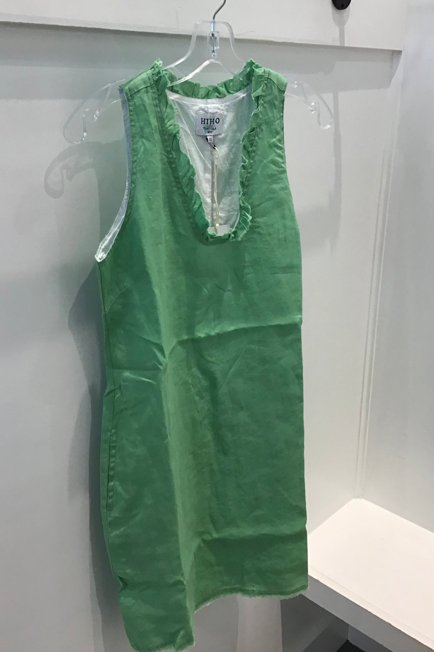 Pauline Dress in Green Zephyr by HIHO