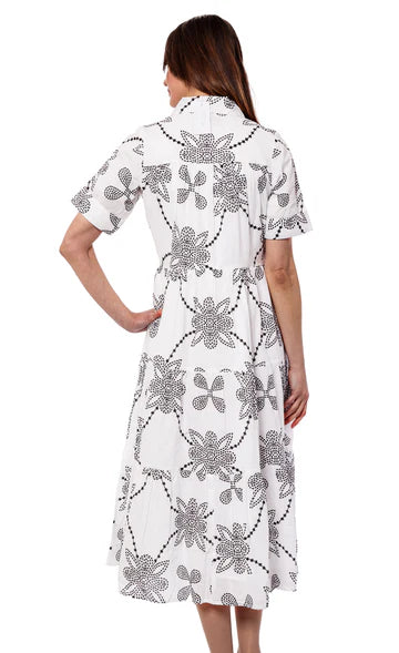 Palm Desert Black White Geo by Dizzy Lizzie