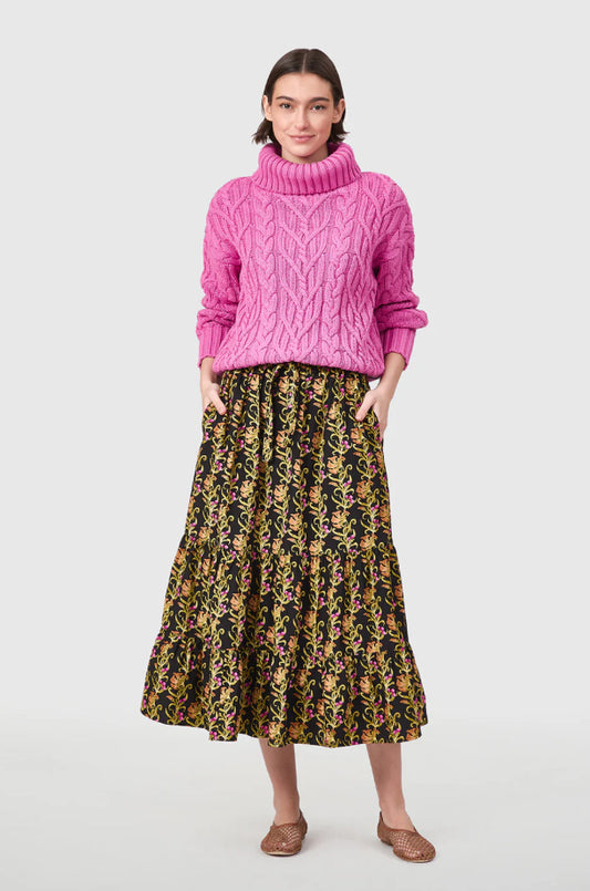 Market Skirt in Berrywood Scroll by LIVRO
