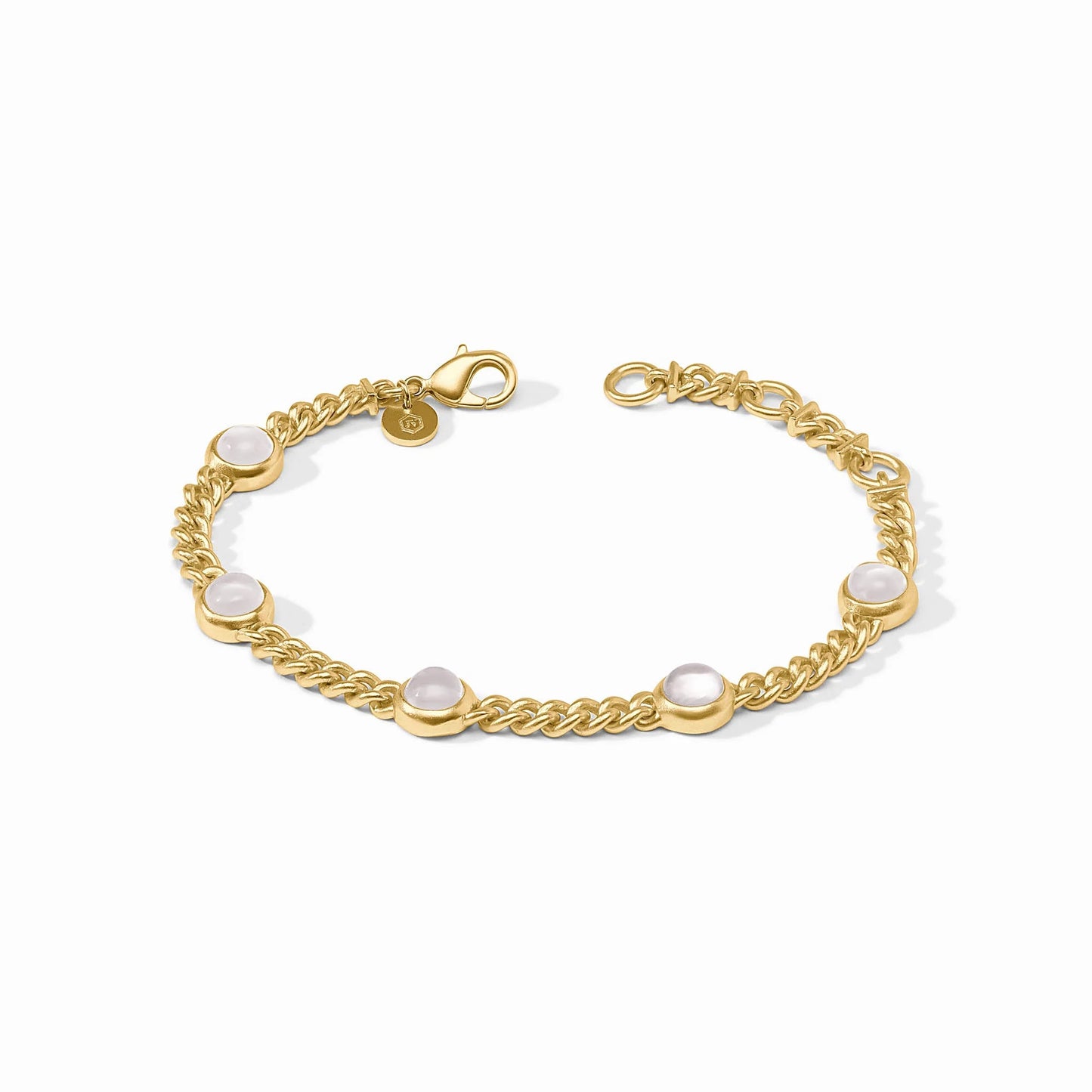 Dolce Delicate Bracelet in Iridescent Clear Crystal by Julie Vos