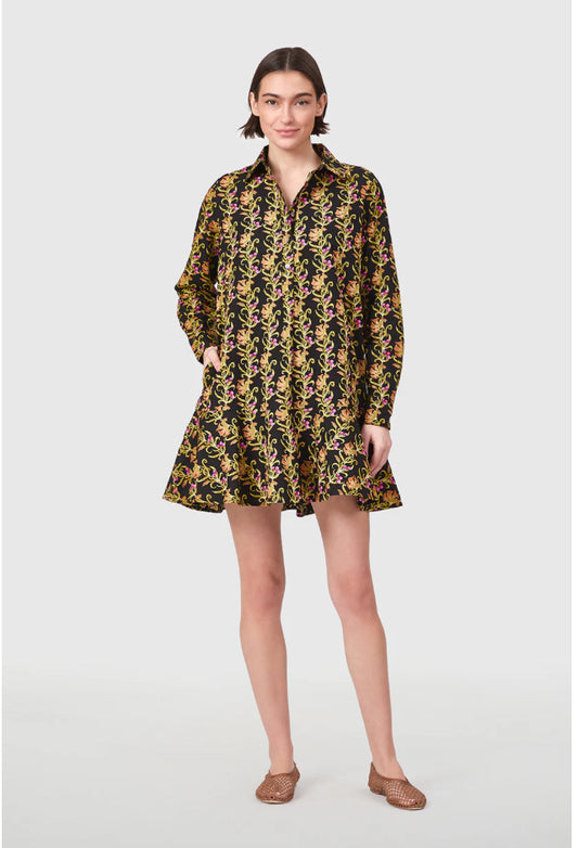 Polly Dress in Berrywood Scroll by LIVRO
