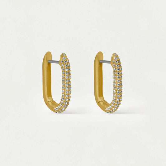 Mini Colette Pave Huggie Hoops by Dean Davidson